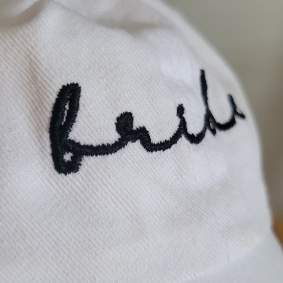 Bride hat white bridal wedding cap - Picture 3 of 3